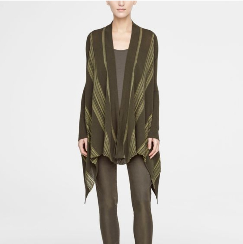 SARAH PACINI Green Open Front Sweater XS - Picture 5 of 5